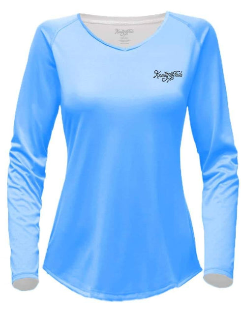 Women's V-neck Tarpon Performance shirt - KnottyTails